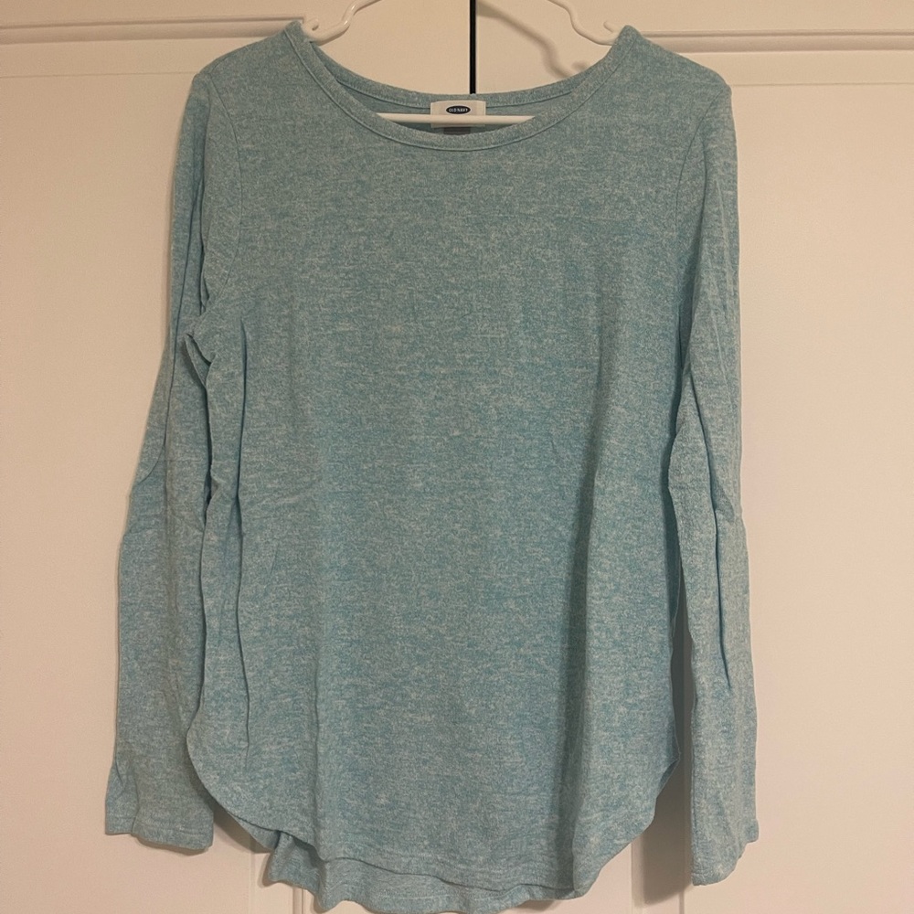 Blue long sleeve sweater